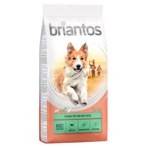 Sparpaket: 2 x 14 kg Briantos Adult Sensitive Hundefutter mit Lamm & Reis