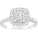 Ladies Ring -925 Sterling Silver Dazzling Round-Cut Simulated Diamond A Stunning Wedding Engagement Bridal Ring U