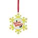 Northlight Seasonal 3.5" & Red Snowflake Sugar Babies Candy Logo Christmas Ornament Metal in Yellow | 3.75 H x 3.75 W x 3.75 D in | Wayfair