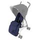 Maclaren Mark II Footmuff - cold weather stroller accessory, Lined with soft fleece adding extra padding to the seat, Fits on the Mark II buggy, Midnight Navy