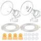 Maymom Brand Pump in Style Tubing and Breast Pump Kit for Medela Pump in Style Breastpump. Inc. 2 Pump in Style Tubing, 4 Valves, 8 Membranes, and 2 Breastshields (Can Replace Medela Personalfit Connector and Breastshield) for Medela Pump in Style...