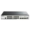 D-Link 20-Port Gigabit SmartPro Stackable Switch Including 2 10G SFP+ Ports DGS-1510-20, Black