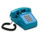 Opis PushMeFon cable: Landline Phone like 80s Phone/Retro Telephone/Corded Telephone/Analogue Phone/Corded Phone/Old Telephone/Retro Phone/Cord Phone with classic Metal Bell (light blue)