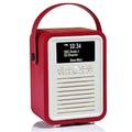 VQ Retro Mini DAB Radio with Bluetooth, Radio Alarm Clock with FM supportability. Mains and Battery Powered Portable DAB/DAB+ Digital Radio