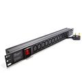 kenable Power Distribution Unit UK to 12 Way C13 IEC Sockets 19 inch Horizontal PDU