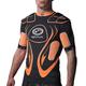 Optimum Senior Inferno Rugby Protective Top Shoulder Pads, Black/Orange, X-Large