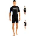 Cressi Men's Neoprene Shorty Wetsuit - Black/Blue, X-Large/Size 5