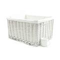 topfurnishing Huge Large Big Deep Wider Wicker Storage Kitchen Toy Log Xmas Hamper Laundry Basket (White, XX Large 58x43x32cm)