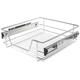 Heavy Duty Kitchen Pull Out Wire Basket Base Unit Storage in Various Sizes (500mm (Actual Width = 414mm))