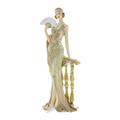 Juliana Broadway Belles Gold Glitter Figurine Sculpture Holding Fan Octavia