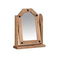 Corona FARMHOUSE STYLE DISTRESSED WAXED PINE SINGLE SWIVEL DRESSING TABLE MIRROR