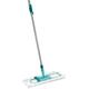 Leifheit Profi XL Micro Duo Mop with Telescopic Handle to 142 cm, 42 cm Large Flat Floor Mop Head, 360° Universal Joint for Easy Steering, Microfibre Mop Cleaning Large Floors