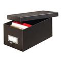 Globe-Weis/Pendaflex Fiberboard Index Card Storage Box, 4 x 6 Inches, Solid Black (4X6BLA)