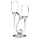 Hortense B Hewitt Raindrop Swirl Stand Champagne Toasting Flutes, Silver, 20772