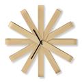 Umbra Ribbonwood Wall Clock Natural, Beechwood, 51.4cm