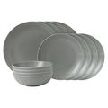 Royal Doulton Gordon Ramsay Maze 40003016 12 Pc Dinnerware Set, Dark Grey, Stoneware, Piece