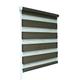 Brown Day and Night Zebra/Vision Window Roller Blind, Choice of 16 Width Sizes, 115cm Wide (+4.5cm fittings)