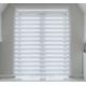 Quality White Zebra/Vision Window Roller Blind, Choice of 16 Width Sizes, 110cm Wide (+4.5cm fittings)