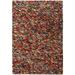 Red 72 x 0.5 in Area Rug - Modern Rugs Abstract Handmade Shag Wool Blue/Area Rug Wool | 72 W x 0.5 D in | Wayfair nvk_vista-I-68