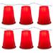 Brite Star 10 Light Red Party Cup String Light | 4 H x 24 W x 12 D in | Wayfair 96-614-20