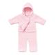 Baby Girl Double Knitted 2 Pieces Trouser with Hooded Jacket in Pink (0-3months)