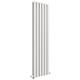 iBathUK | 1800 x 452 Vertical Column Designer Radiator White Matt Double Flat Panel