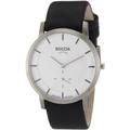 Boccia Boy's Quartz Watch with White Dial Analogue Display and Black Leather Strap B3540-03