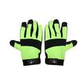 Seattle Glove HVGMC20-L 9 in. High Visibility Green Synthetic Mechanics Glove- Large - Pair