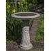 Campania International Iris Birdbath Concrete, Copper in Gray/Blue | 28 H x 23.25 W x 23.25 D in | Wayfair B-171-AS