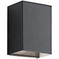 Kichler Walden 7 1/4" High Modern Black Outdoor LED Wall Light