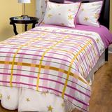 Wildon Home® Dine Animal Print 4 Piece Comforter Set Cotton in Pink/Yellow | Twin | Wayfair CST34006 26519013
