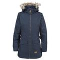 Trespass Everyday, Navy, M, Waterproof Jacket with Removable Hood for Women, Medium, Blue
