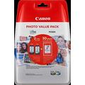 Canon PG-545 XL CL-546 XL VALUE SEC Pack of 2 cartridges (Black XL Colour XL) + 50 sheets of 10x15cm Canon Photo Paper Genuine Canon (Plastic Pack )