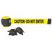 BANNER STAKES MH5002 Magnetic Retractable Belt Barrier, Wall Mount, Yellow,