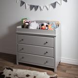 South Shore Cotton Candy Changing Table Dresser Wood in White | 40.25 H x 34.5 W x 19.5 D in | Wayfair 3250330