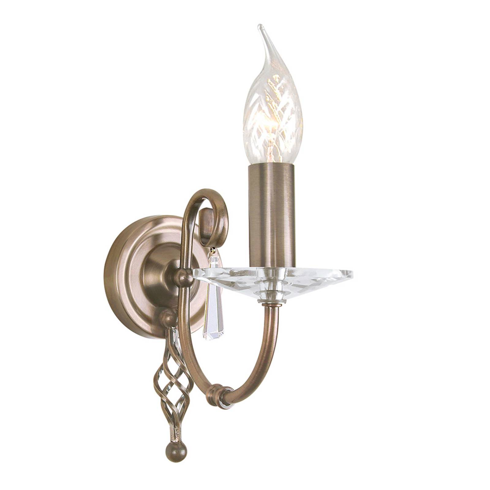 Elstead Wandlampe Aegean, dimmbar, bronze / altmessing, für Wohn- / Esszimmer, Metall, Wandleuchte, Wandlampe Innen