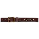 Tory Leather 1.5" Snaffle Bit Belt - 26 - Havana/Brass - Smartpak