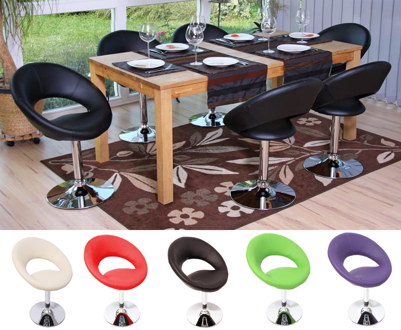 6er-Set Esszimmerstuhl Eßzimmerstuhl Stuhl Palermo ~ weiß Image