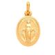 Alexander Castle Child's Small Solid 9ct Gold Miraculous Medal Catholic Pendant - 12mm x 9mm Miraculous Medal PENDANT ONLY with Jewellery Gift Box