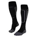 FALKE Women's SK4 Advanced W KH Wool Warm Thin 1 Pair Skiing Socks, Black (Black-Mix 3010), 2.5-3.5