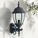 Tiverton 24 1/4" High Clear Glass Black Traditional Outdoor Wall Light