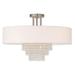 Livex Lighting - Carlisle - 5 Light Semi-Flush Mount - Livex Lighting