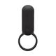Tenga Smart Vibe Ring Black - Rechargable vibrating penis ring for men and women in black - Can also be used as a finger vibrator - made of body safe silicone