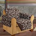 ELEGANT COMFORT Box Cushion Armchair Slipcover | 65 W x 75.5 D in | Wayfair WF-Chocolate Chair Leaf