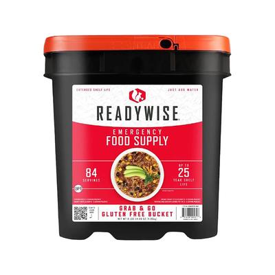 ReadyWise Gluten Free 84 Serving Breakfast and Entrée Grab & Go Freeze Dried Food Kit SKU - 635200