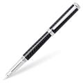 Sheaffer Intensity - Refillable fountain pen, fine nib, carbon fibre finish, chrome trim