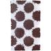 Brown/White 55 x 0.75 in Area Rug - Park Avenue Rugs Polka Dots Handmade Cotton Area Rug Cotton | 55 W x 0.75 D in | Wayfair 02267D