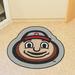 FANMATS NCAA Ohio State University Mascot 40 in. x 30 in. Non-Slip Indoor Only Mat Synthetics in Black/Brown | 30 W x 40 D in | Wayfair 8330