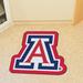 FANMATS NCAA University of Arizona Mascot 40 in. x 30 in. Non-Slip Indoor Only Mat Synthetics in Blue/Red | 30 W x 40 D in | Wayfair 8311