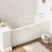 American Standard Evolution 60" x 32" Alcove Soaking Fiberglass Bathtub Fiberglass in White | 21.5 H x 60 W in | Wayfair 2425V-RHO002.020